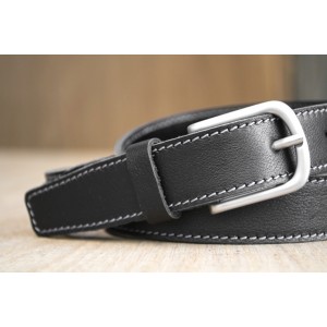 CEINTURE CUIR NOIR | L’élégante